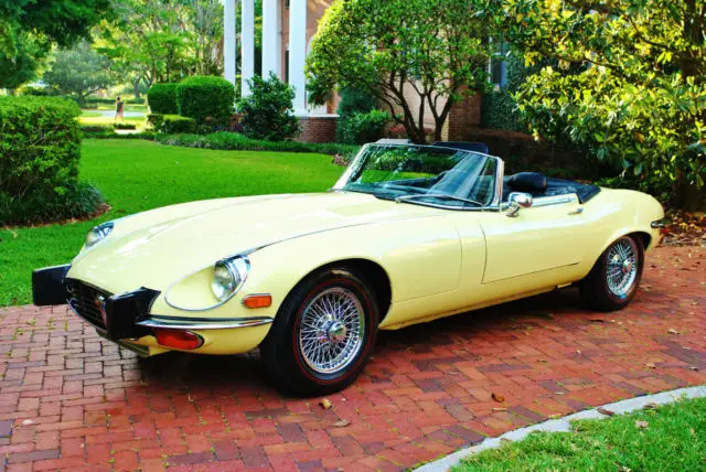 1974 jaguar xke convertible v-12 original motor and tranny low mileage vintage