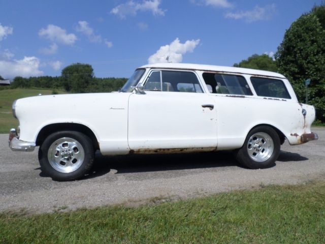1960 amc rambler american 2 door wagon rat hot rod gasser project or parts car
