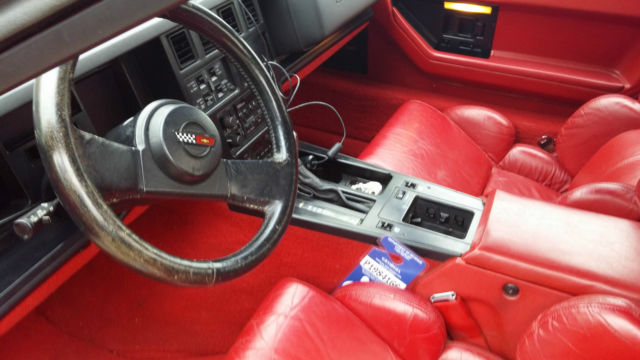 very very nice classic red corvette conv
