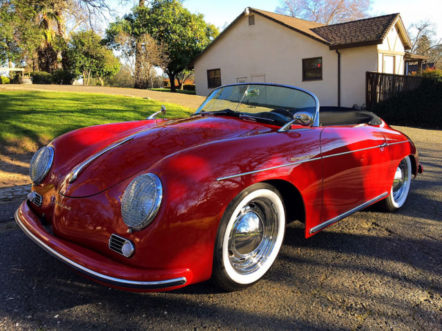 1956 porsche 356a fully electric conversion, vintage speedster replica, rare !!!