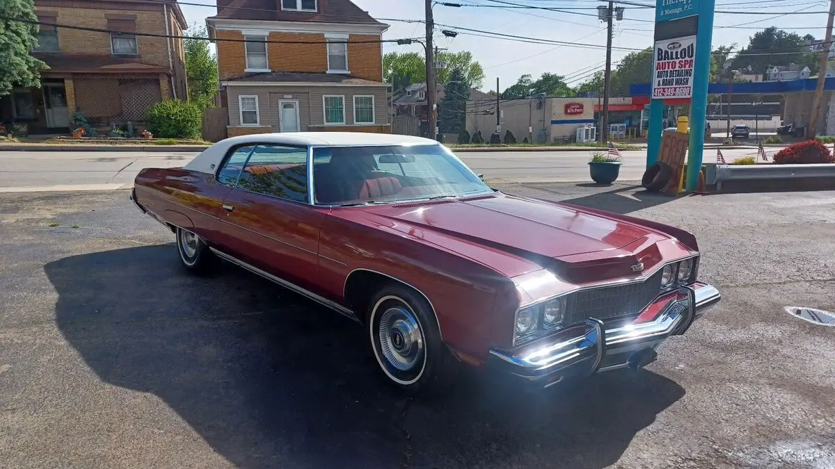 1973 chevrolet caprice coupe red rwd automatic classic