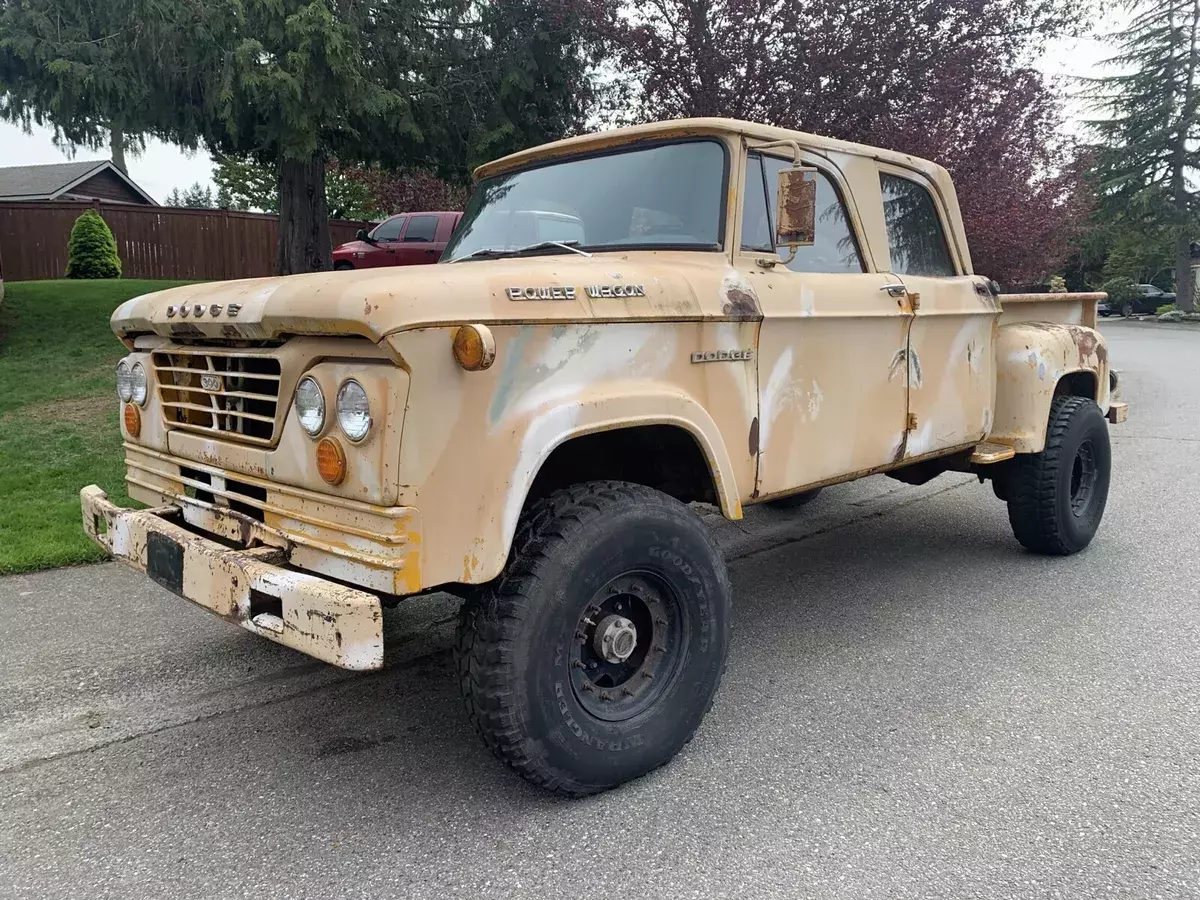 1965 dodge d/w series pickup brown w300