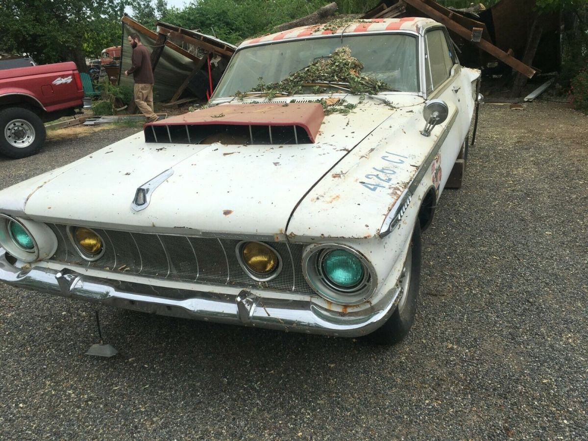 1962 plymouth fury hardtop gasser real x drag car damaged