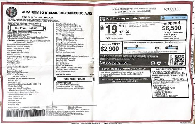 2023 alfa romeo stelvio quadrifoglio