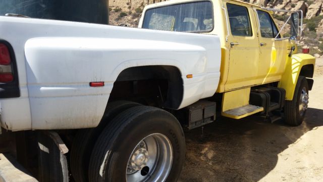1991 ford f800 crew cab super truck diesel only 86k miles