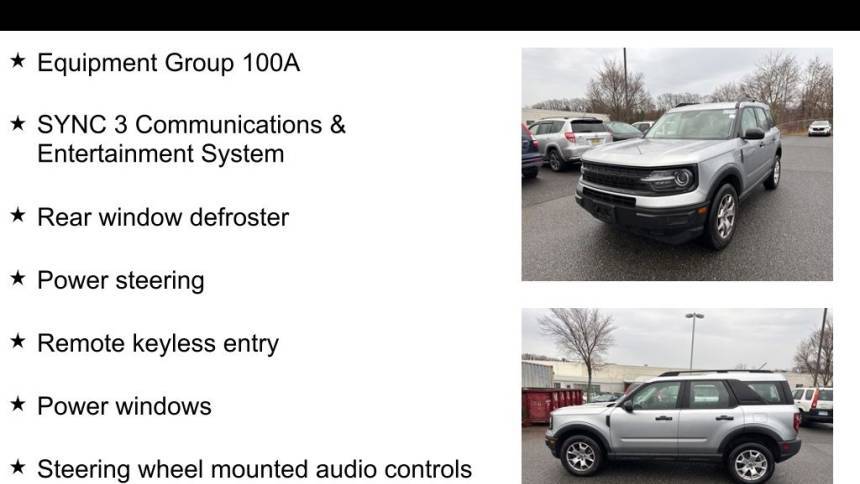 used 2021 ford bronco sport base $19,214great deal 65,324 mi. location: eatontown