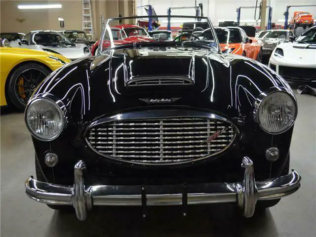 1960 austin healey 3000 bt7 42786 miles black convertible 3.0 liter inline 6 cyl