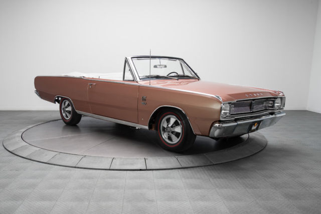 1967 dodge dart gts 37 miles medium copper metallic convertible 383 v8 4 speed m