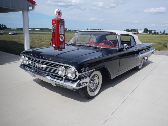 1960 chevrolet impala 2dr 12,039 miles black 283 3-speed manual
