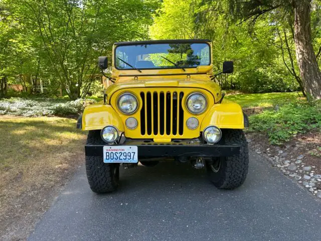 1974 jeep cj-5 suv yellow 4wd manual