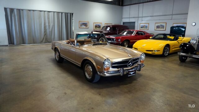 1970 mercedes benz 280sl, gold with 28855 miles available now!