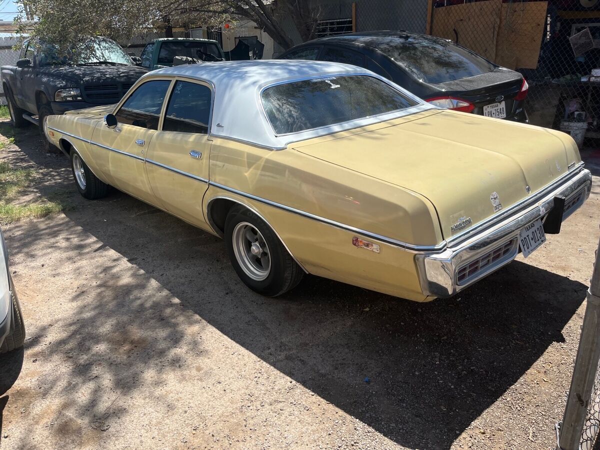 1973 dodge coronet sedan yellow rwd automatic