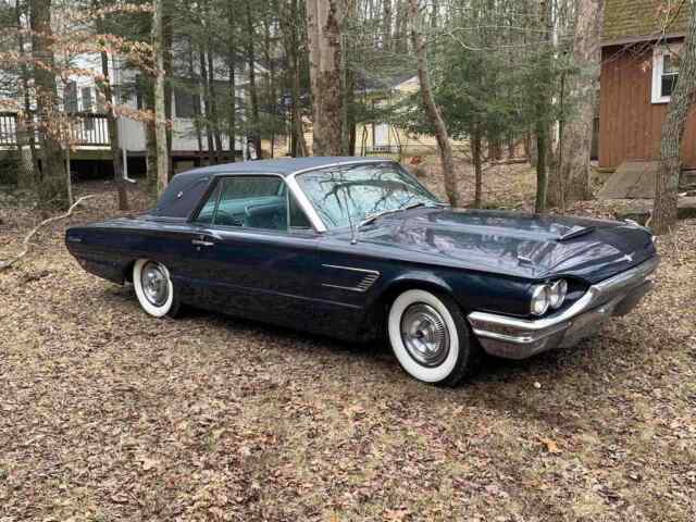 1965 ford thunderbird hardtop blue rwd automatic landau coupe