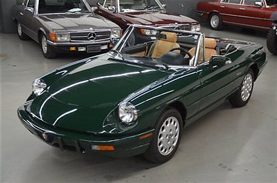 iconic alfa veloce spider with only 27542 miles no rust no accident history