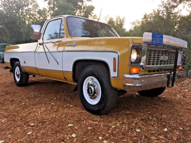 1974 chevrolet c20 pickup truck - custom deluxe, camper special squarebody