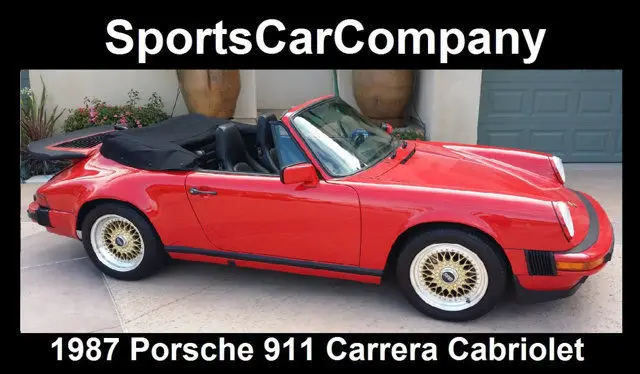 1987 porsche carrera cabriolet 1 owner low miles(32k!) collector car call now!