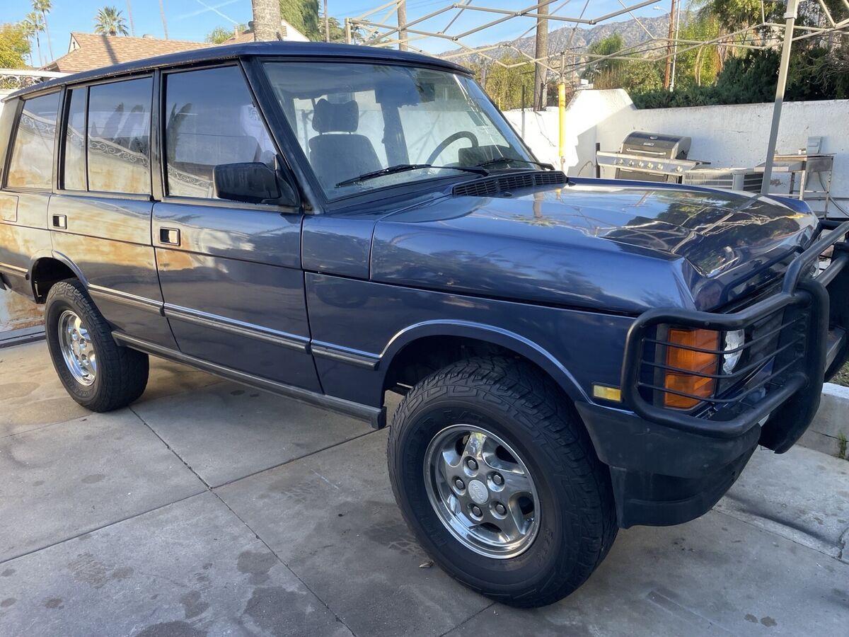 1994 land rover range rover suv blue long wheelbase