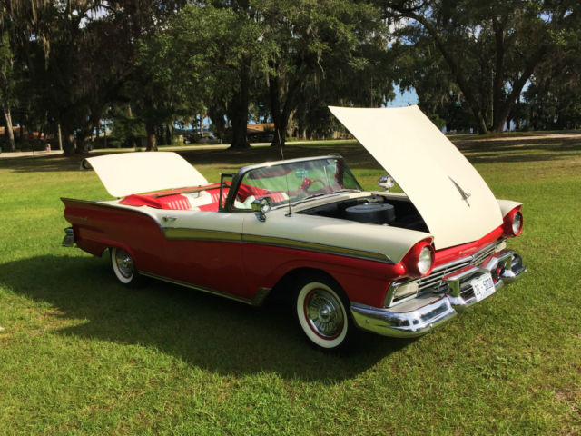 beautiful restored 1957 ford fairlane 500 sunliner convertible (1955 1956 1957)