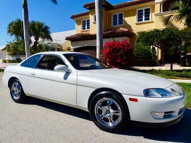 only 79k miles pearl white tan interior florida owned garage kept $45k msrp!!!!