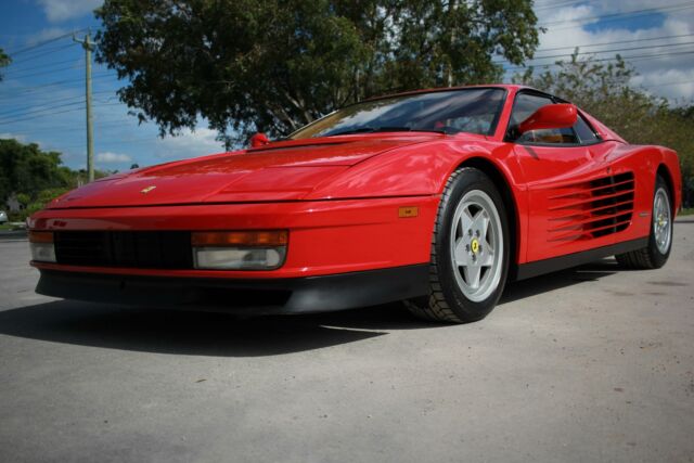 1991 ferrari testarossa 12015 miles red coupe 4.9 l flat-12 5 speed manual