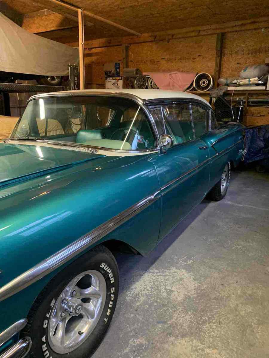 1958 chevrolet bel air green rwd automatic