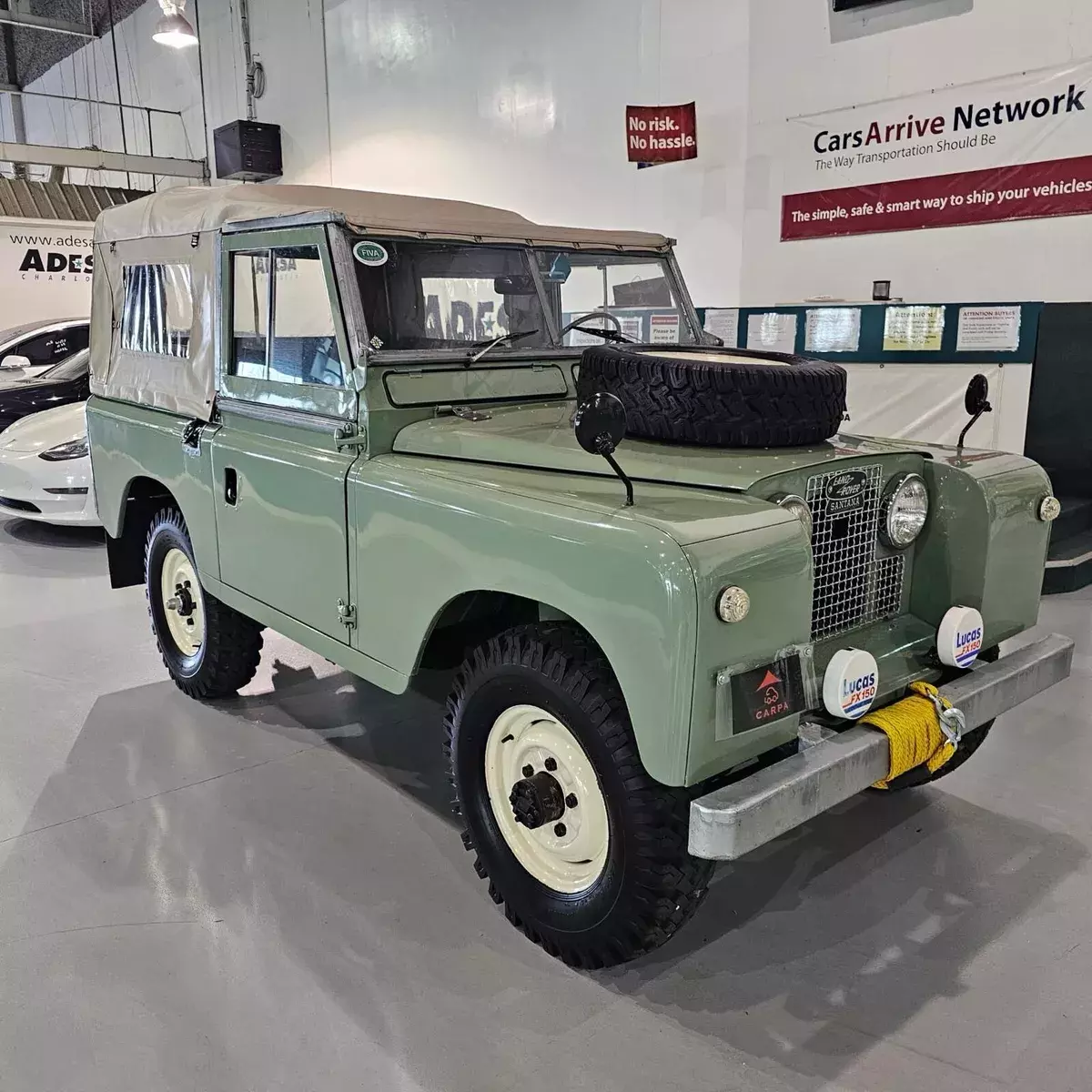 1968 land rover series ii wagon green soft top