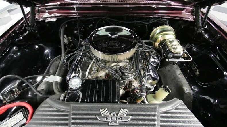 classic vintage chrome fomoco 500 xl 390 v8 3-speed auto transmission burgundy