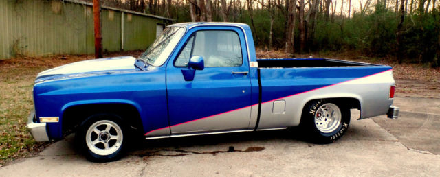 chevy 383 stroker fabbed narrowed 9" pro street back half big tire truck 4 link