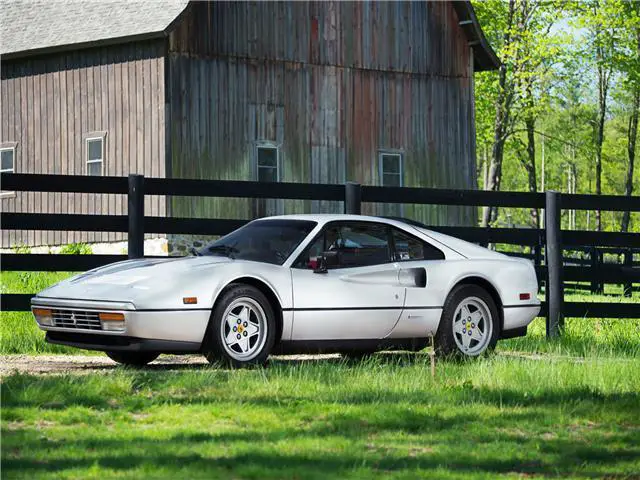 1988 ferrari 328 gtb gtb 33,532 miles argento silver coupe manual