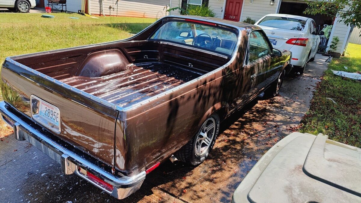 1986 chevrolet el camino pickup brown rwd automatic