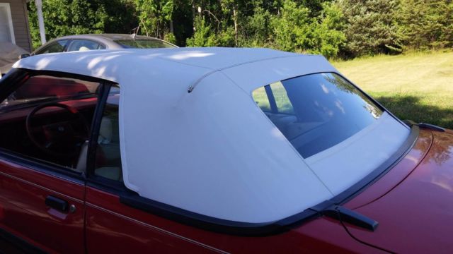 1983 ford mustang glx convertible 3.8l v6 red