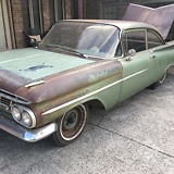 1959 chevy biscayne 2-dr patina ls swap air ride