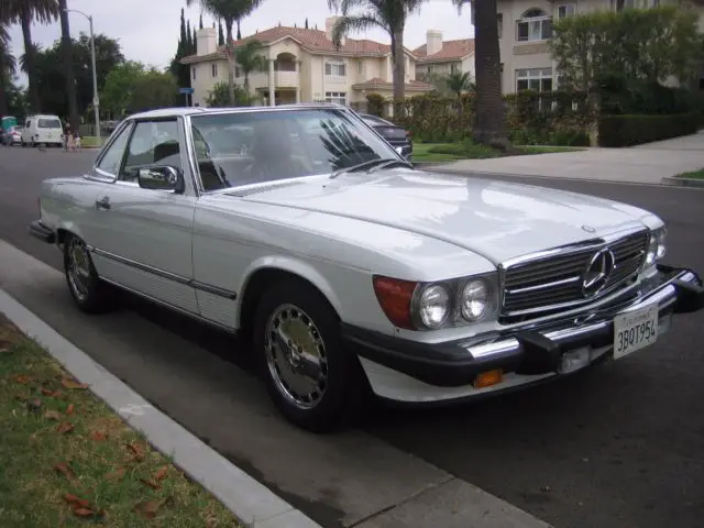 1988 mercedes 560sl white/tan 58000 miles superb original condition