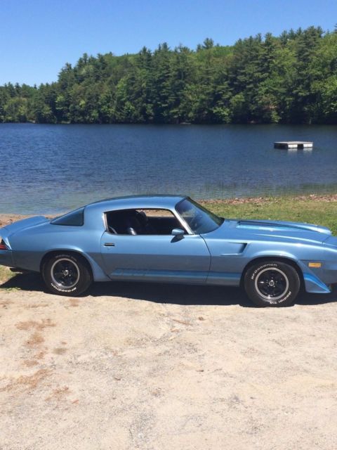 1981 z28 factory 4 speed std.-unmolested beauty-rare double blue-hardtop