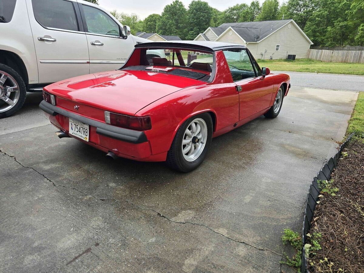 1974 porsche 914 red targa top