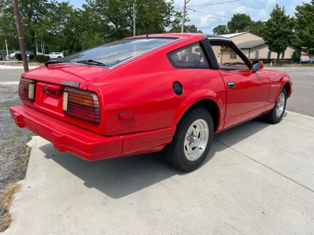 1983 nissan 280zx coupe red rwd manual datsun