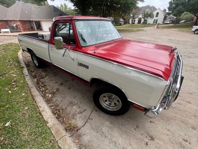 1985 dodge d-series pickup red rwd automatic d100