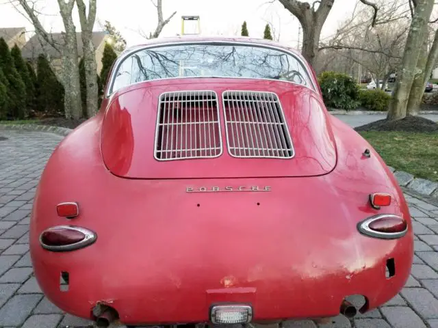 1962 porsche 356b ruby red coupe