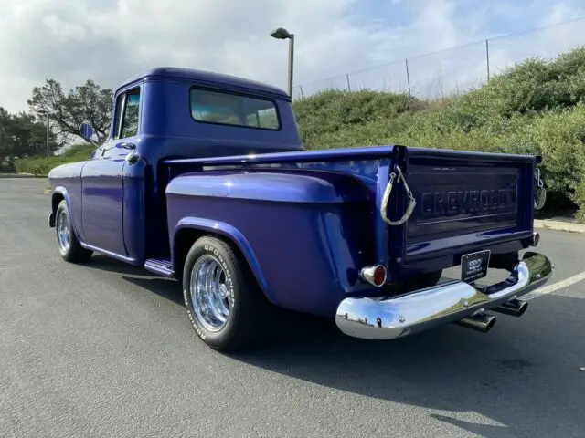 1955 chevrolet 3100 3174 miles blue pickup automatic th350