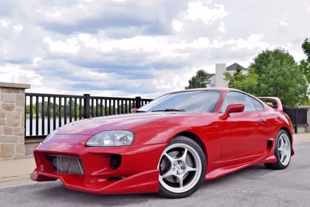 1993 toyota supra twin turbo 6spd manual renaissance red/tan veilside hks