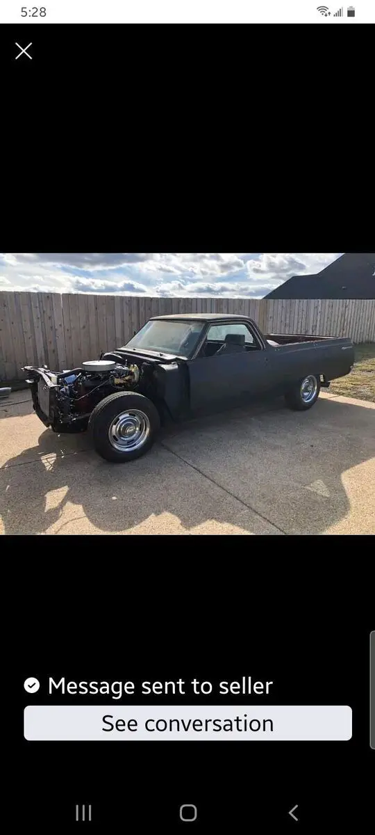 1964 chevrolet el camino black rwd manual