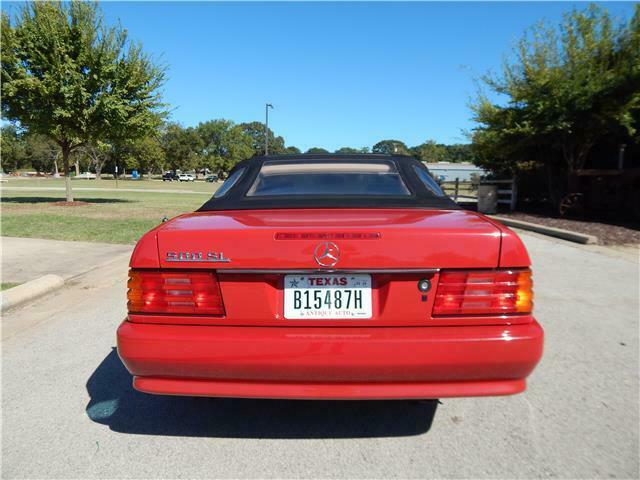 1992 mercedes-benz 500 series 500sl 48,843 miles red 8 cylinder engine 5.0l/304