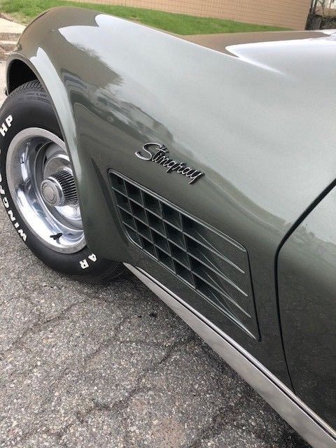 1971 corvette rare steel city gray two top roadster