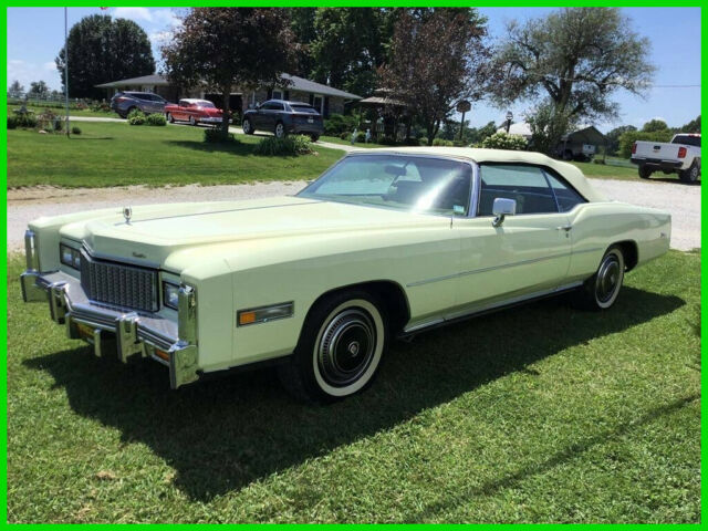 1976 cadillac eldorado automatic rwd convertible 23,000 original miles 2 owners