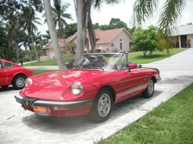 1988 alfa romeo spider veloce convertible 2-door 2.0l
