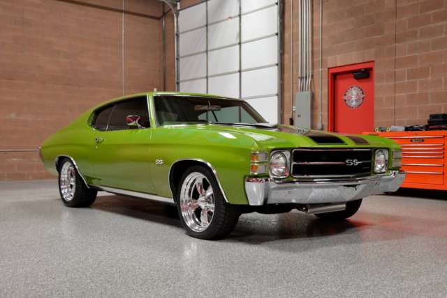 1971 chevrolet chevelle malibu custom factory lime green zz4 350 th400 gorgeous