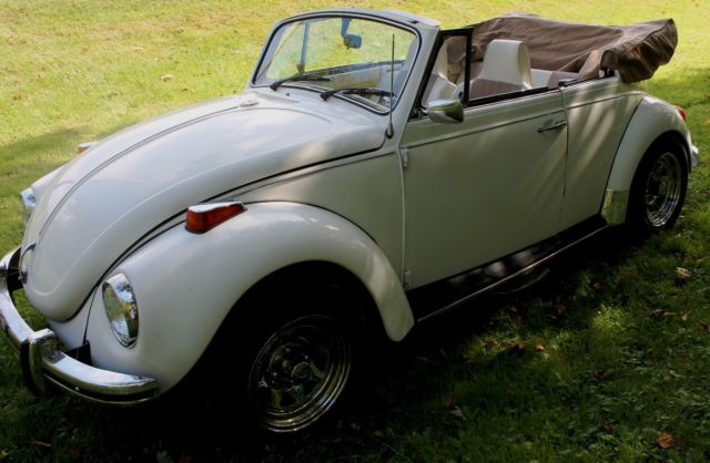 1972 vw classic beetle convertible-rare "auto stick" low miles-great condition