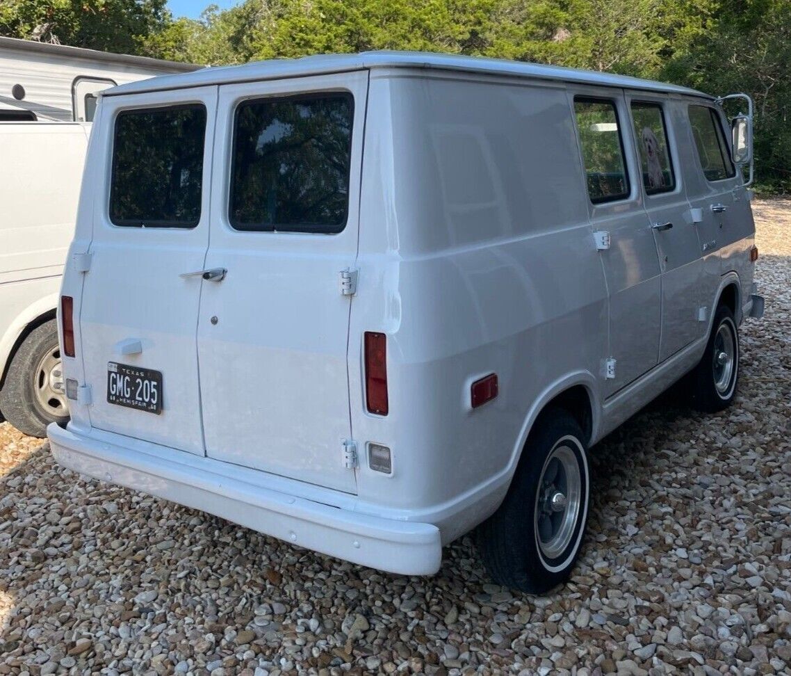 classic 1968 gmc g10 handi-van, 1/2-ton, 90-inch short wheelbase, 3-on-the-tree