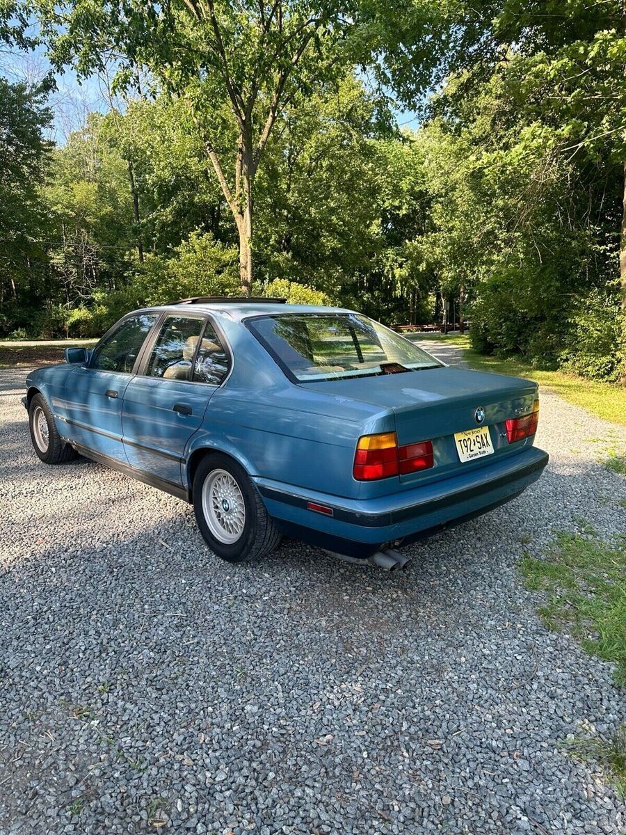 1989 bmw 5-series blue i automatic