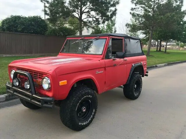 solid early bronco with minimal rust, runs and drives